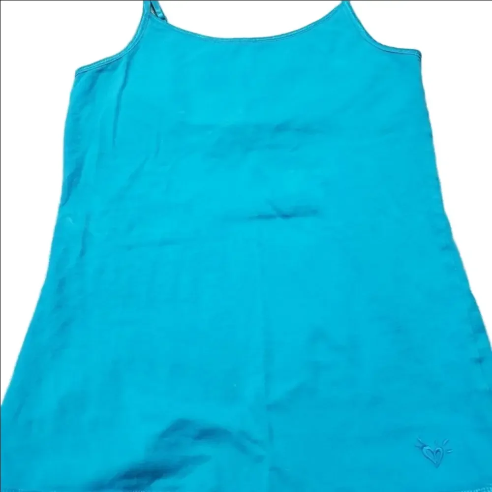 Justice Girls Aqua Blue Tank Top Spaghetti Strap Size 12